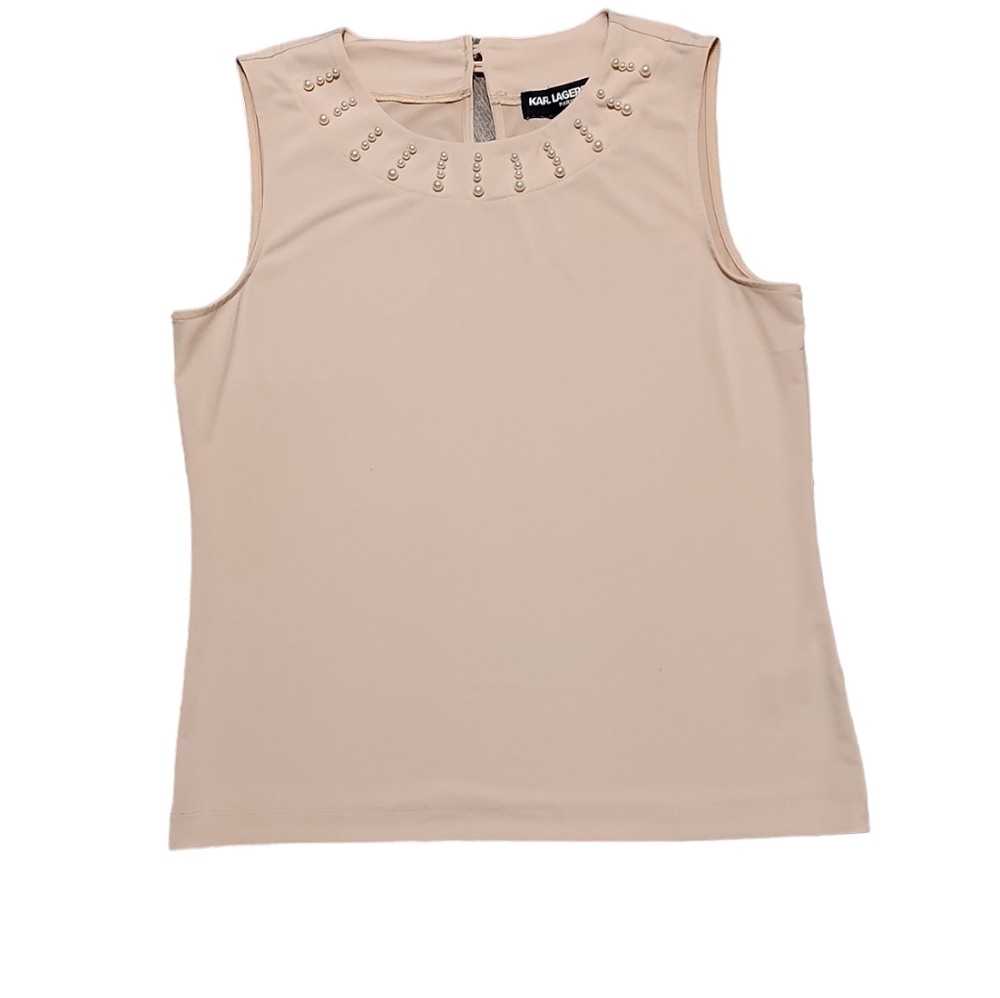 KARL LAGERFELD PARIS PEARL TOP